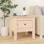 Mesa auxiliar 2 unidades de madera maciza de pino 40x40x39 cm de vidaXL, Mesas auxiliares - Ref: Foro24-813785, Precio: 70,79...