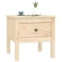 Mesa auxiliar de madera maciza de pino 50x50x49 cm de vidaXL, Mesas auxiliares - Ref: Foro24-813794, Precio: 48,92 €, Descuen...