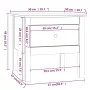 Beistelltisch aus massivem Kiefernholz honigbraun 50x50x49 cm von vidaXL, Seitentische - Ref: Foro24-813800, Preis: 39,65 €, ...