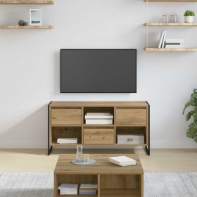 Gabinete de TV con cajón Roble Artesanal 100 x 36 x 49,5 cm en Muebles TV | Comprar online en Foru.es