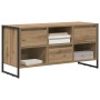 Gabinete de TV con cajón Roble Artesanal 100 x 36 x 49,5 cm en Muebles TV | Comprar online en Foru.es