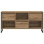 Gabinete de TV con cajón Roble Artesanal 100 x 36 x 49,5 cm en Muebles TV | Comprar online en Foru.es
