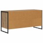 Gabinete de TV con cajón Roble Artesanal 100 x 36 x 49,5 cm en Muebles TV | Comprar online en Foru.es