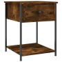 Mesita de noche madera de ingeniería roble ahumado 44x45x58 cm de vidaXL, Mesitas de noche - Ref: Foro24-825847, Precio: 40,5...