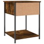 Mesita de noche madera de ingeniería roble ahumado 44x45x58 cm de vidaXL, Mesitas de noche - Ref: Foro24-825847, Precio: 40,5...
