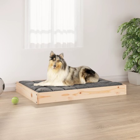 Cama para perros madera maciza de pino 91,5x64x9 cm de vidaXL, Camas para perros - Ref: Foro24-820861, Precio: 48,28 €, Descu...