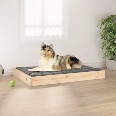 Cama para perros madera maciza de pino 91,5x64x9 cm de vidaXL, Camas para perros - Ref: Foro24-820861, Precio: 47,67 €, Descu...