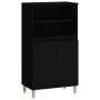 Aparador alto madera contrachapada negro 60x36x110 cm de vidaXL, Aparadores - Ref: Foro24-821221, Precio: 78,43 €, Descuento: %
