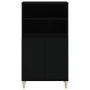 Aparador alto madera contrachapada negro 60x36x110 cm de vidaXL, Aparadores - Ref: Foro24-821221, Precio: 78,43 €, Descuento: %