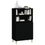 Aparador alto madera contrachapada negro 60x36x110 cm de vidaXL, Aparadores - Ref: Foro24-821221, Precio: 78,43 €, Descuento: %