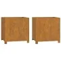 Jardineras con patas 2 udss acero corten oxidado 49x47x50 cm de vidaXL, Maceteros y jardineras - Ref: Foro24-823683, Precio: ...