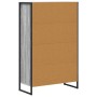 Estantería para libros Gris Sonoma 68 x 30 x 108.5 cm en Librerías y estanterías | Comprar online en Foru.es