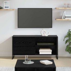 Gabinete de TV con cajón Roble Negro 100 x 36 x 49,5 cm en Muebles TV | Comprar online en Foru.es