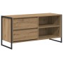 Gabinete de TV con cajón Roble Artesanal 100 x 36 x 49,5 cm en Muebles TV | Comprar online en Foru.es