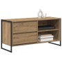 Gabinete de TV con cajón Roble Artesanal 100 x 36 x 49,5 cm en Muebles TV | Comprar online en Foru.es