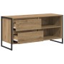 Gabinete de TV con cajón Roble Artesanal 100 x 36 x 49,5 cm en Muebles TV | Comprar online en Foru.es