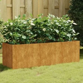 Corten steel planter 120x40x40 cm by vidaXL, Pots and planters - Ref: Foro24-824520, Price: 105,04 €, Discount: %
