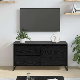 Gabinete de TV con cajón Roble Negro 100 x 36 x 49.5 cm en Muebles TV | Comprar online en Foru.es