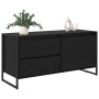 Gabinete de TV con cajón Roble Negro 100 x 36 x 49.5 cm en Muebles TV | Comprar online en Foru.es