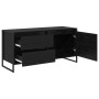 Gabinete de TV con cajón Roble Negro 100 x 36 x 49.5 cm en Muebles TV | Comprar online en Foru.es