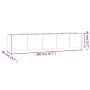 Jardinera acero corten 200x40x40 cm de vidaXL, Maceteros y jardineras - Ref: Foro24-824521, Precio: 113,15 €, Descuento: %