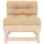Sofá central con cojines madera maciza de pino de vidaXL, Sofás modulares de exterior - Ref: Foro24-825429, Precio: 85,97 €, ...