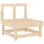 Central sofa with solid pine wood cushions by vidaXL, Modular outdoor sofas - Ref: Foro24-825429, Price: 84,66 €, Discount: %