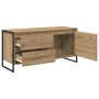 Gabinete de TV con cajón Roble Artesanal 100 x 36 x 49.5 cm en Muebles TV | Comprar online en Foru.es