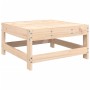 Taburete de jardín con cojín madera maciza de pino de vidaXL, Sofás modulares de exterior - Ref: Foro24-825555, Precio: 43,97...