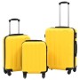 Juego de maletas rígidas con ruedas trolley amarillo ABS de vidaXL, Maletas - Ref: Foro24-91876, Precio: 108,21 €, Descuento: %