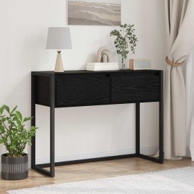 Mesa Auxiliar Roble Negro 100 x 36 x 75 cm Madera contrachapada en Mesas auxiliares | Comprar online en Foru.es