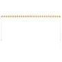 Toldo retráctil 300x150 cm amarillo y blanco de vidaXL, Toldos - Ref: Foro24-143755, Precio: 66,01 €, Descuento: %