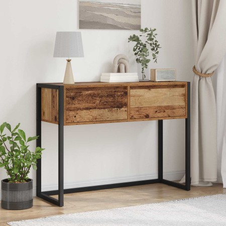 Mesa Auxiliar con cajón Madera Vieja 100 x 36 x 75 cm en Mesas auxiliares | Comprar online en Foru.es