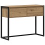 Mesa Auxiliar con cajón Roble Artesanal 100 x 36 x 75 cm en Mesas auxiliares | Comprar online en Foru.es
