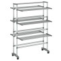 Tendedero para ropa con ruedas aluminio 89x64x129 cm de vidaXL, Tendederos y perchas - Ref: Foro24-154603, Precio: 101,99 €, ...