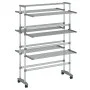 Tendedero para ropa con ruedas aluminio 89x64x129 cm de vidaXL, Tendederos y perchas - Ref: Foro24-154603, Precio: 106,55 €, ...
