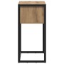 Mesa Auxiliar con cajón Roble Artesanal 100 x 36 x 75 cm en Mesas auxiliares | Comprar online en Foru.es