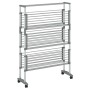 Tendedero para ropa con ruedas aluminio 89x64x129 cm de vidaXL, Tendederos y perchas - Ref: Foro24-154603, Precio: 101,99 €, ...