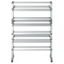 Tendedero para ropa con ruedas aluminio 89x64x129 cm de vidaXL, Tendederos y perchas - Ref: Foro24-154603, Precio: 101,99 €, ...