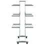 Tendedero para ropa con ruedas aluminio 89x64x129 cm de vidaXL, Tendederos y perchas - Ref: Foro24-154603, Precio: 101,99 €, ...