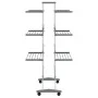 Tendedero para ropa con ruedas aluminio 89x64x129 cm de vidaXL, Tendederos y perchas - Ref: Foro24-154603, Precio: 106,55 €, ...