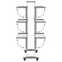 Tendedero para ropa con ruedas aluminio 89x64x129 cm de vidaXL, Tendederos y perchas - Ref: Foro24-154603, Precio: 101,99 €, ...