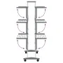 Tendedero para ropa con ruedas aluminio 89x64x129 cm de vidaXL, Tendederos y perchas - Ref: Foro24-154603, Precio: 106,55 €, ...