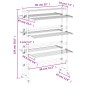 Tendedero para ropa con ruedas aluminio 89x64x129 cm de vidaXL, Tendederos y perchas - Ref: Foro24-154603, Precio: 101,99 €, ...