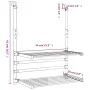 Tendedero para balcón aluminio 54x25x42 cm de vidaXL, Tendederos y perchas - Ref: Foro24-154604, Precio: 30,84 €, Descuento: %