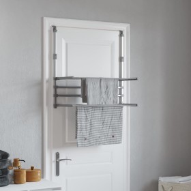 Tendedero para balcón aluminio 89x25x(60-95) cm de vidaXL, Tendederos y perchas - Ref: Foro24-154605, Precio: 49,23 €, Descue...