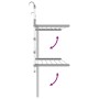 Tendedero para balcón aluminio 89x25x(60-95) cm de vidaXL, Tendederos y perchas - Ref: Foro24-154605, Precio: 49,23 €, Descue...