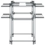 Tendedero para ropa aluminio 107x107x120 cm de vidaXL, Tendederos y perchas - Ref: Foro24-154606, Precio: 102,15 €, Descuento: %