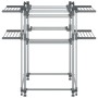 Tendedero para ropa aluminio 107x107x120 cm de vidaXL, Tendederos y perchas - Ref: Foro24-154606, Precio: 102,15 €, Descuento: %