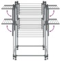 Tendedero para ropa aluminio 107x107x120 cm de vidaXL, Tendederos y perchas - Ref: Foro24-154606, Precio: 102,15 €, Descuento: %